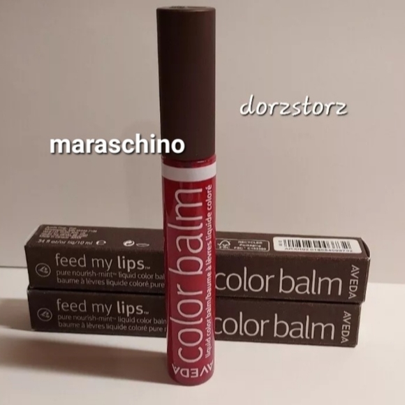 AVEDA Feed My Lips Pure Nourish-Mint Liquid Color Balm *MARASCHINO* - Picture 2 of 5